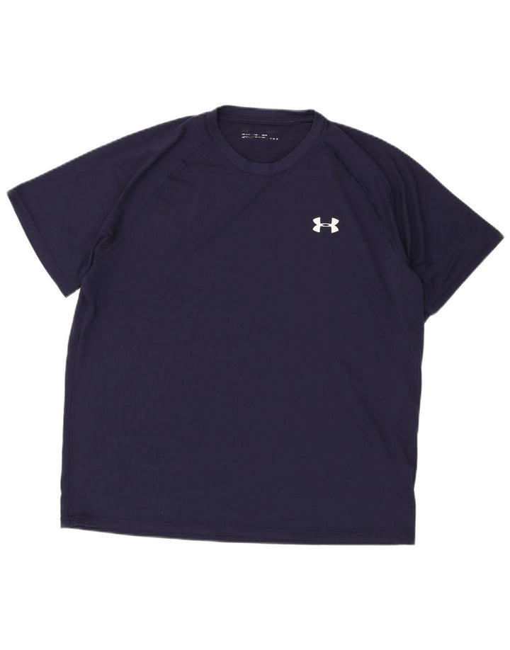 Camiseta masculina Under Armour grande poliéster azul marinho