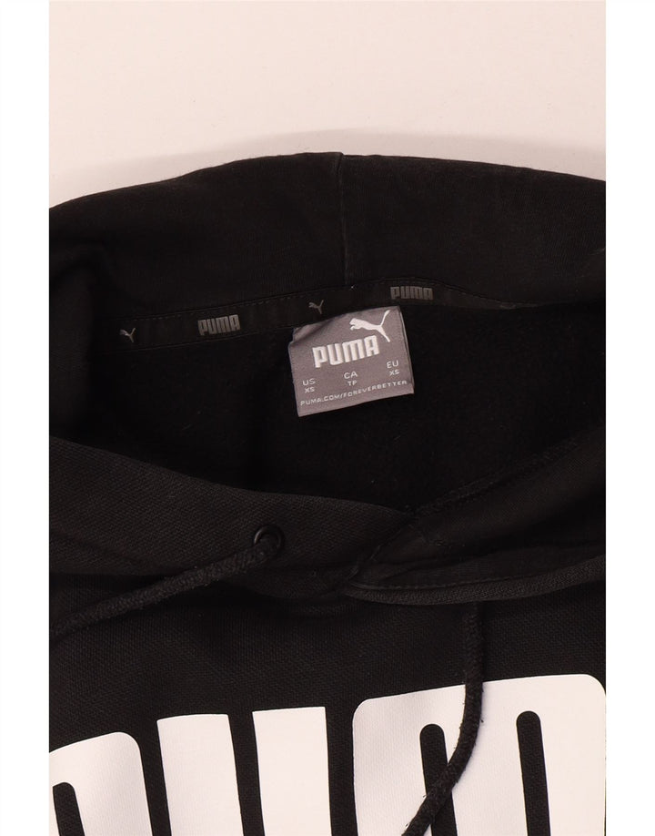 Puma masculino gráfico moletom com capuz XS algodão preto