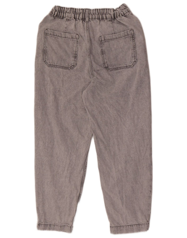 Calça jeans feminina cintura alta Zara EU 34 2XS W24 L24 algodão cinza