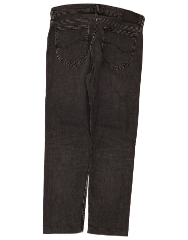 Lee Mens Rider Straight Jeans W31 L27 Algodão Cinza