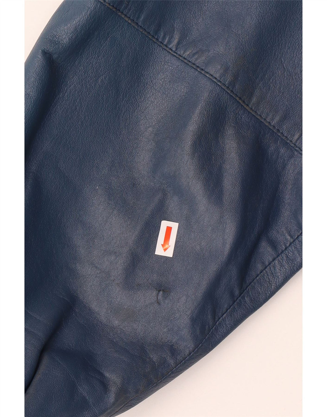 Jaqueta de couro militar masculina VINTAGE IT 52 XL couro azul