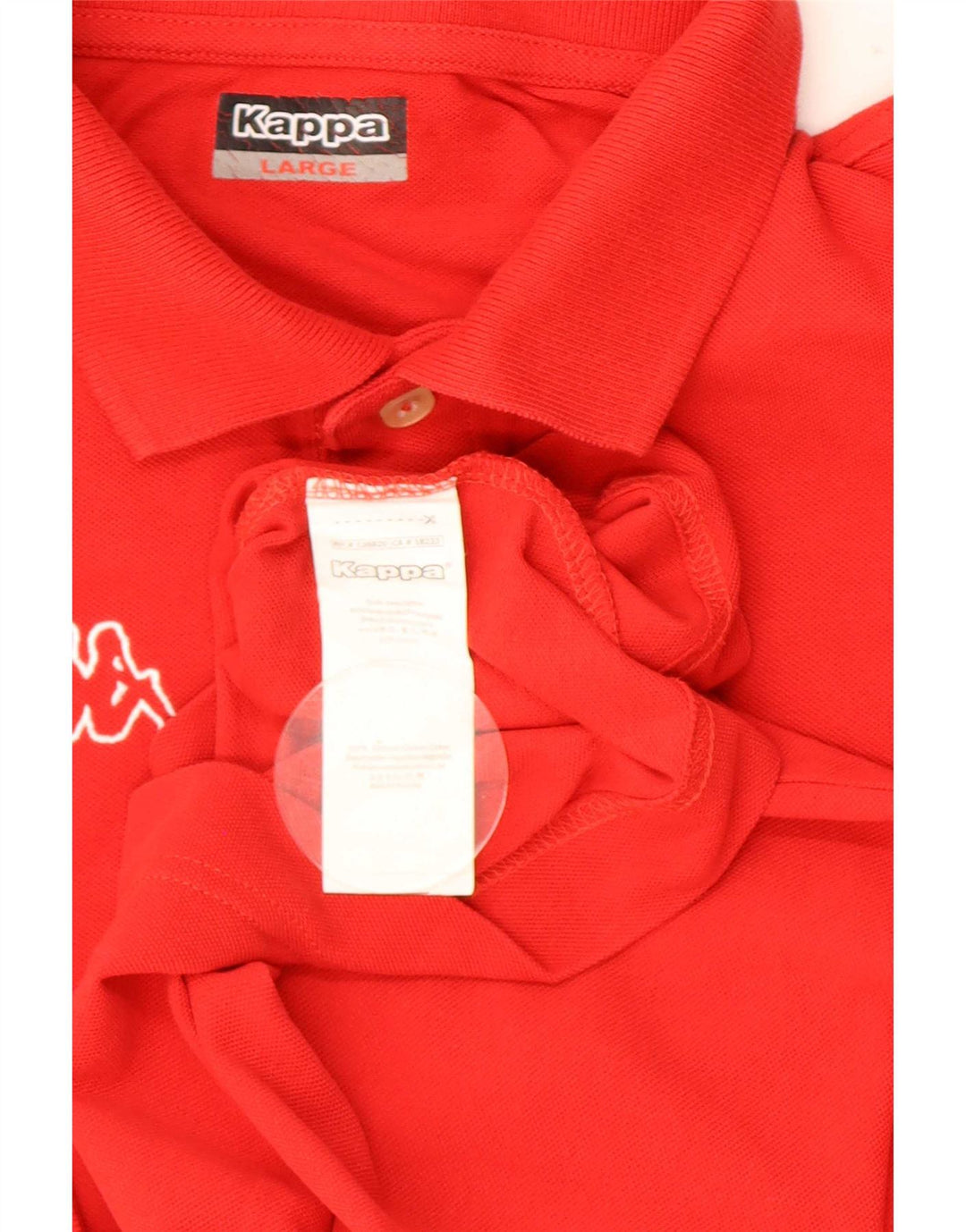 Camisa polo masculina Kappa grande algodão vermelho