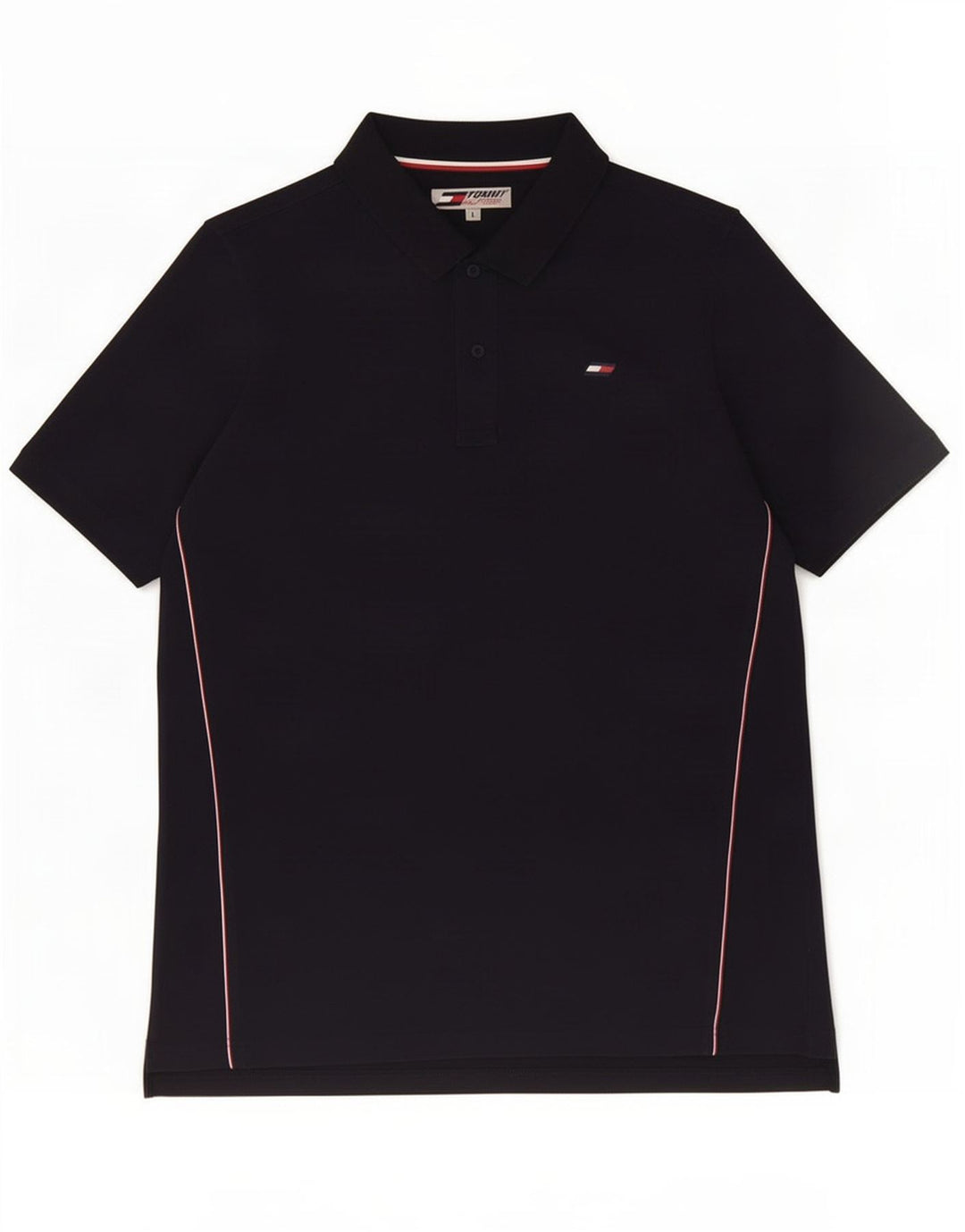 Camisa polo masculina Tommy Hilfiger grande azul marinho