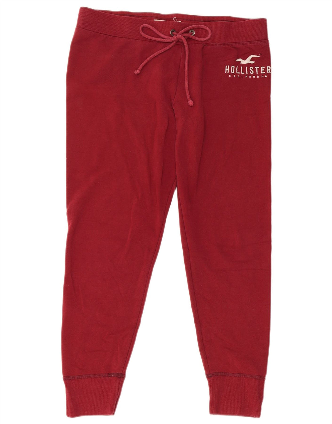 HOLLISTER Calça feminina de treino gráfico Joggers Reino Unido 14 Grande Borgonha