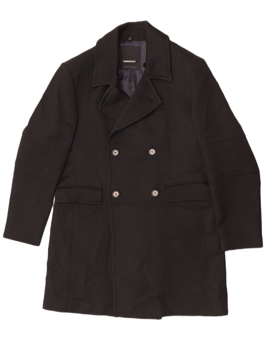 Casaco masculino Zara com peito duplo UK 44 2XL preto