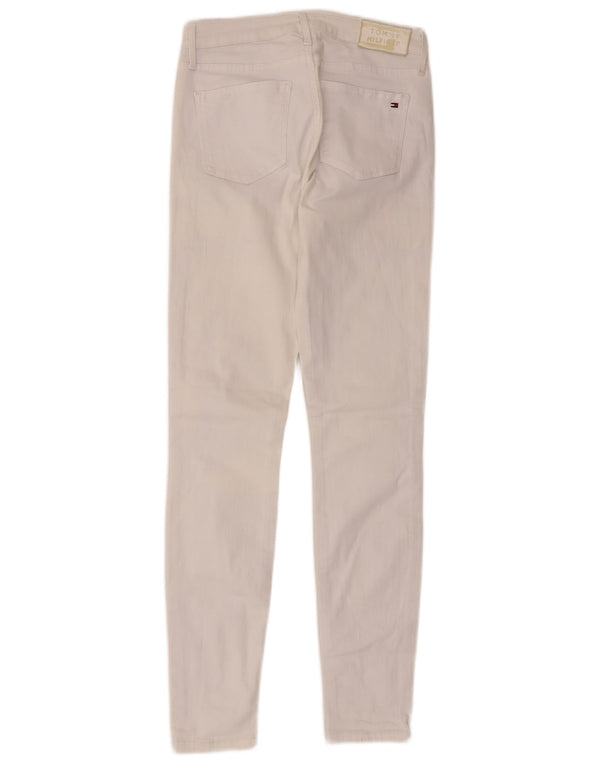 Tommy Hilfiger Feminino Como Skinny Jeans W28 L32 Algodão Branco