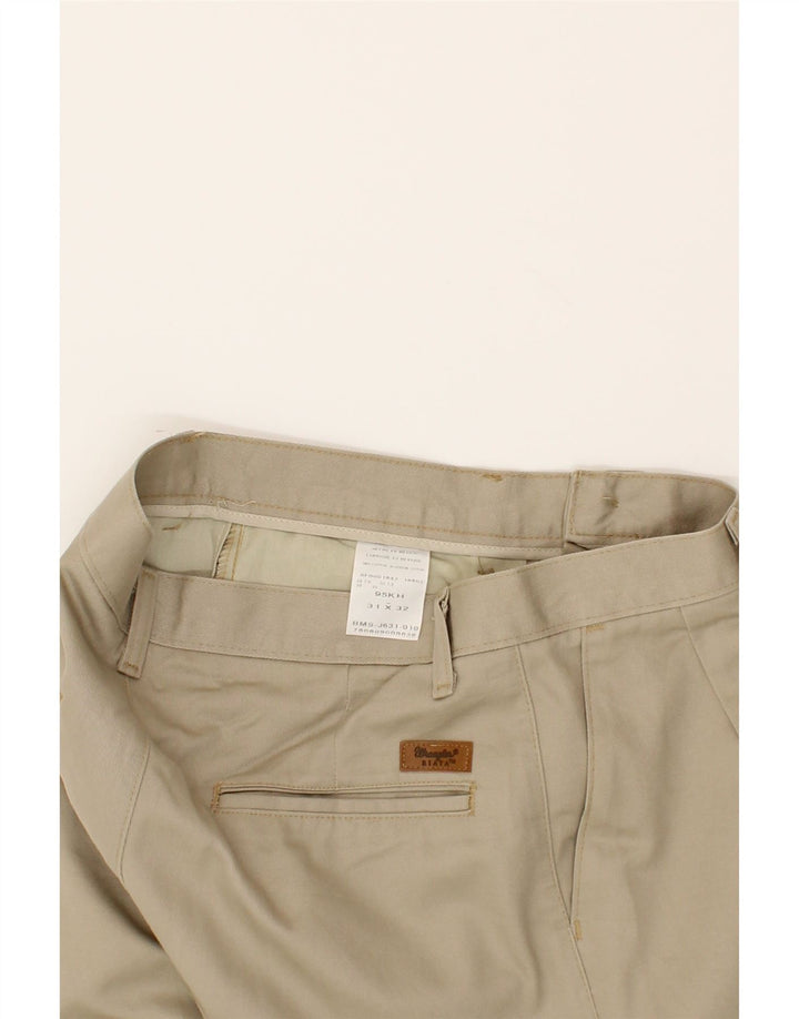 WRANGLER Mens Pegged Chino Trousers W31 L32 Beige Cotton Vintage Wrangler and Second-Hand Wrangler from Messina Hembry 