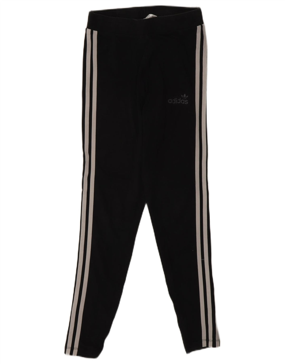 Leggings Adidas Femininas UK 10 Pequenas Algodão Preto