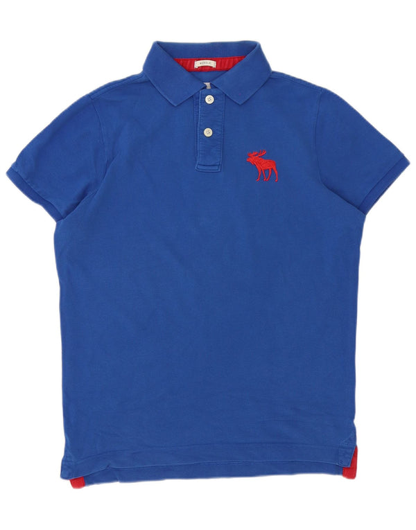 Camisa polo masculina Abercrombie & Fitch XL azul