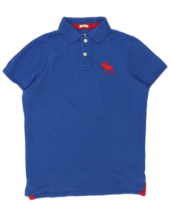 Camisa polo masculina Abercrombie & Fitch XL azul