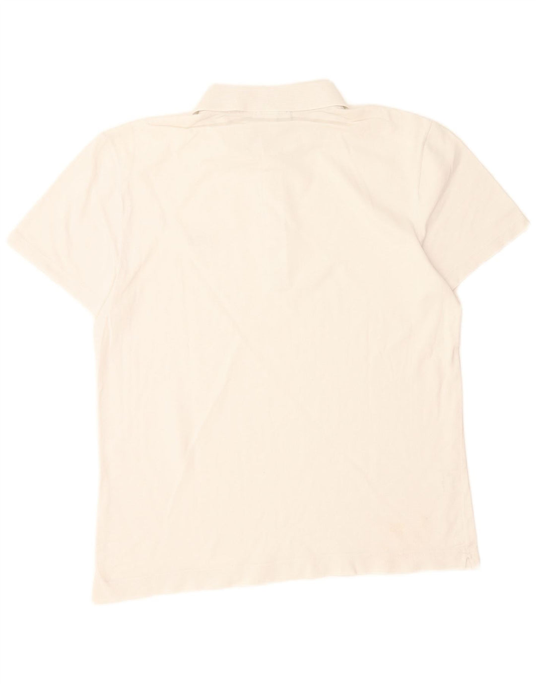 Camisa polo masculina Lacoste Slim Fit tamanho 4 médio algodão branco