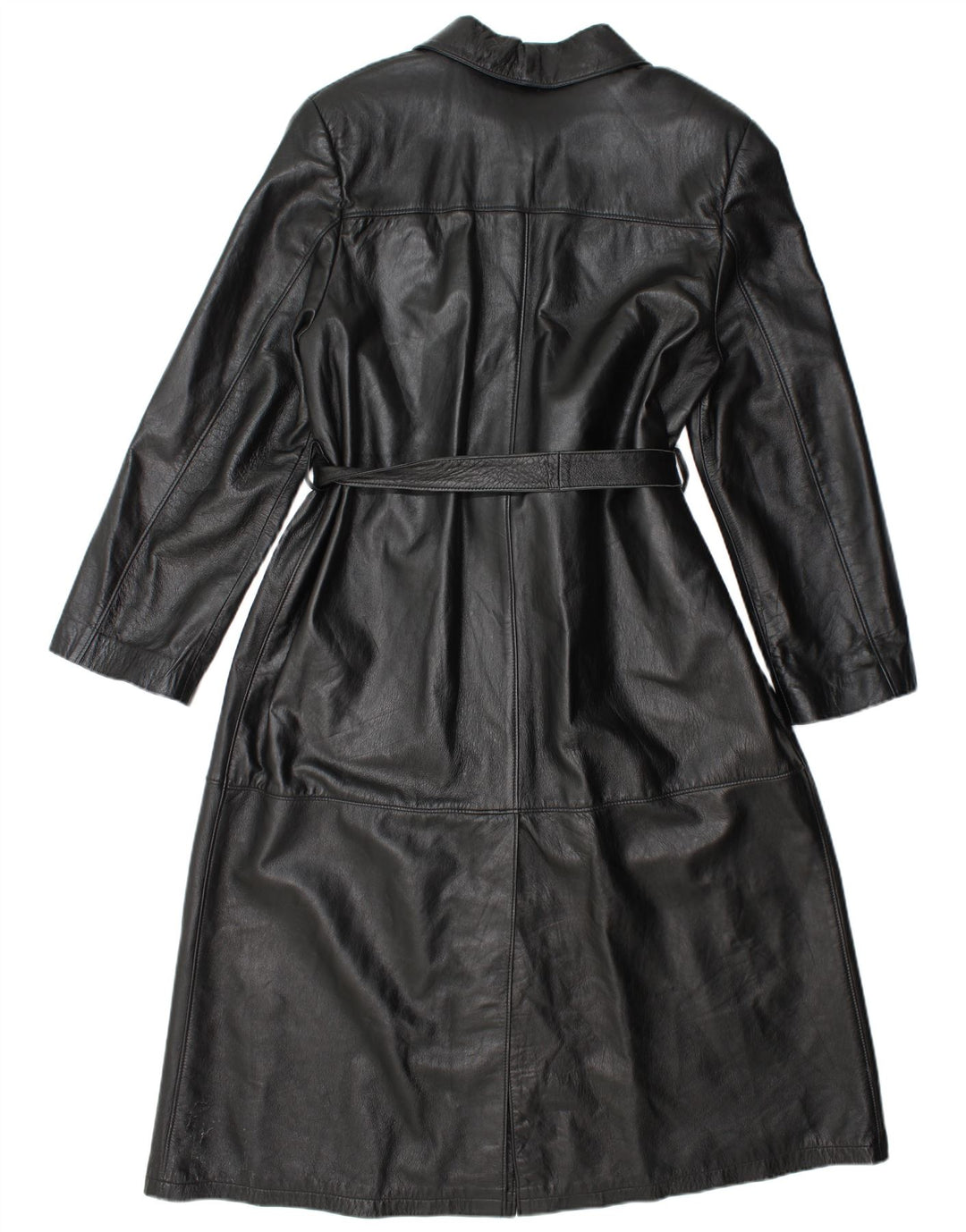 Casaco de couro masculino vintage UK 38 médio preto