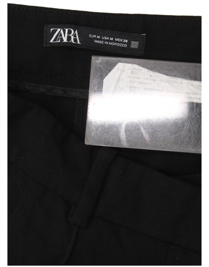 Calça Chino Feminina Zara Cônico Pegged Médio W28 L27 Poliéster Preto