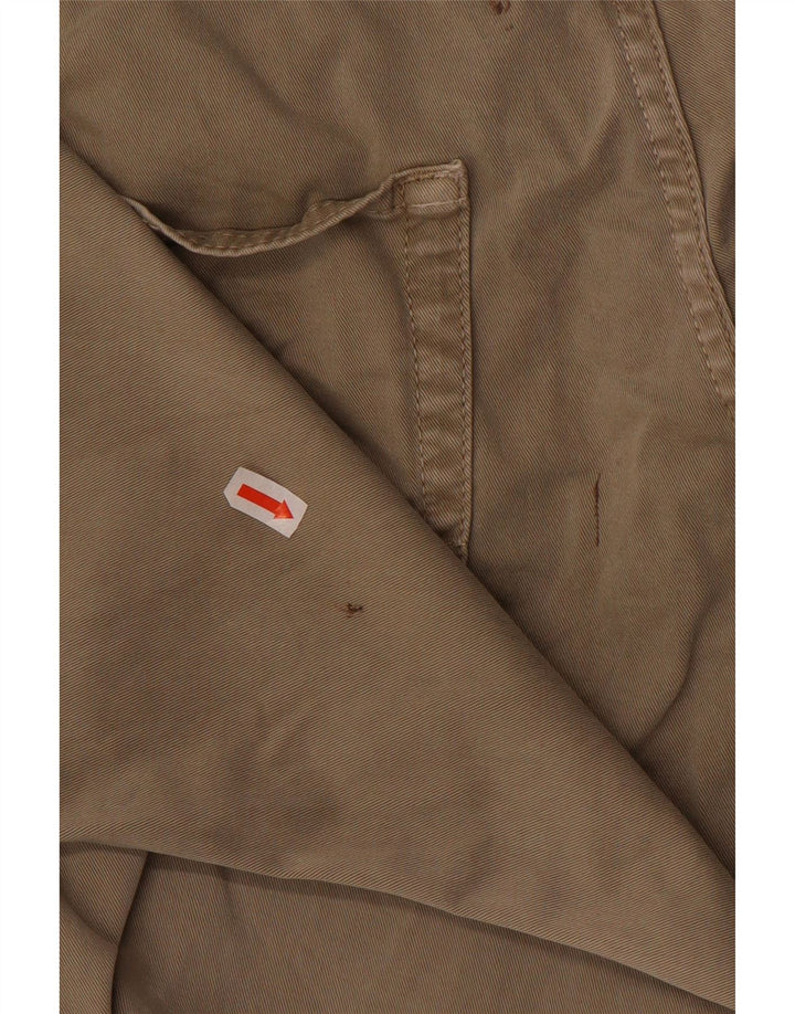 Calça chino reta masculina Marlboro Classics W34 L29 bege