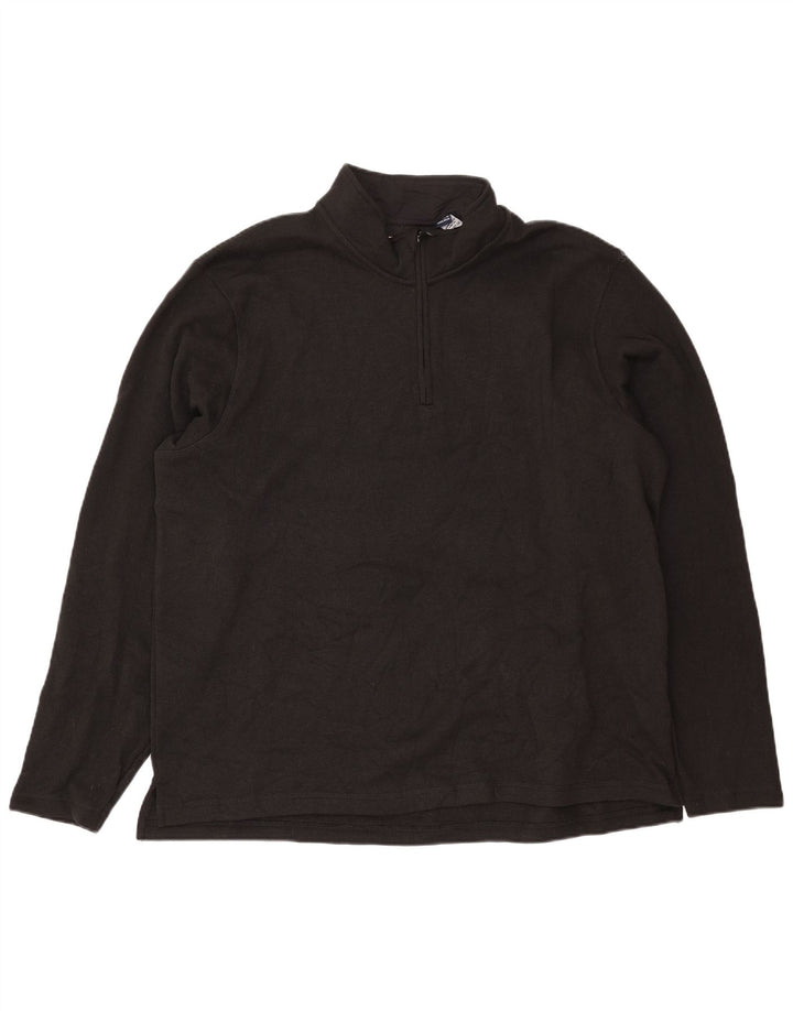 Wrangler moletom masculino com zíper e gola XL preto poliéster