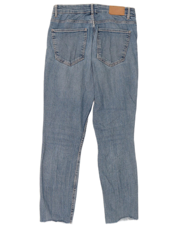 Calça jeans feminina Zara EU 36 XS W26 L24 azul algodão