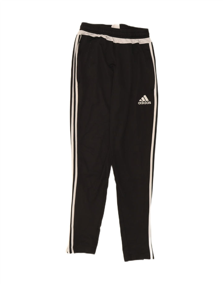 ADIDAS Womens Climacool Tracksuit Pants UK 10 Small Black Colourblock
