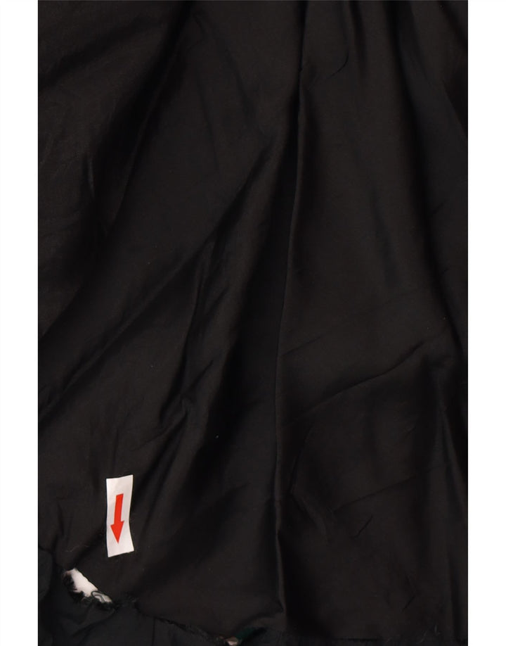 Saia larga feminina vintage W28 floral multicolorido médio