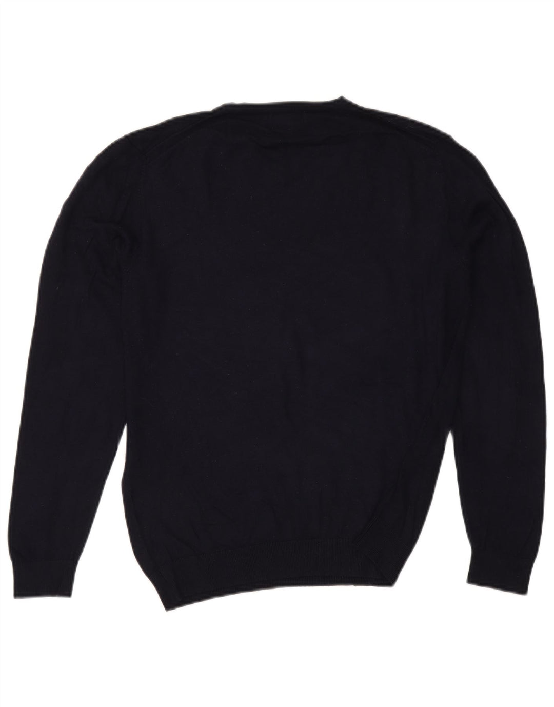 Suéter feminino Zara com decote em V Reino Unido 14 médio azul marinho