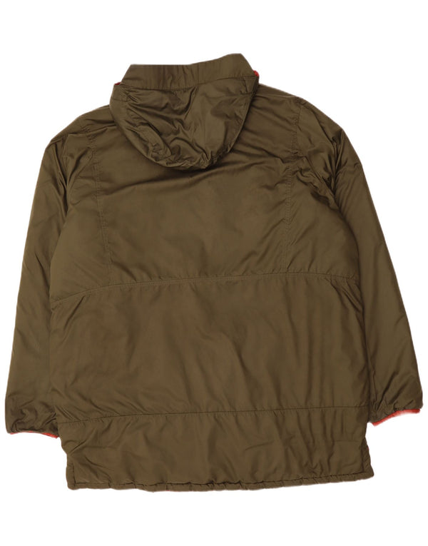 Jaqueta acolchoada reversível com capuz Puma Mens Arsenal UK 44 2XL poliéster vermelho