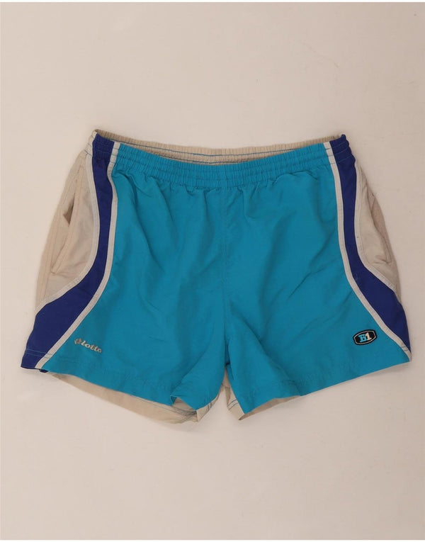 LOTTO Mens Sport Shorts UK 44/46 2XL Azul Colourblock Nylon