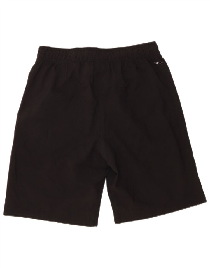 Shorts esportivos Adidas Boys Climacool 13-14 anos grandes pretos poliéster