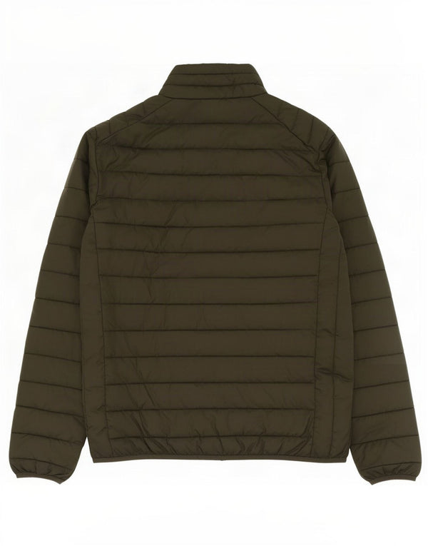 Jaqueta acolchoada masculina Ellesse UK 40 poliéster cáqui grande