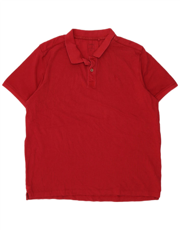 Camisa polo masculina Fat Face 2XL algodão vermelho