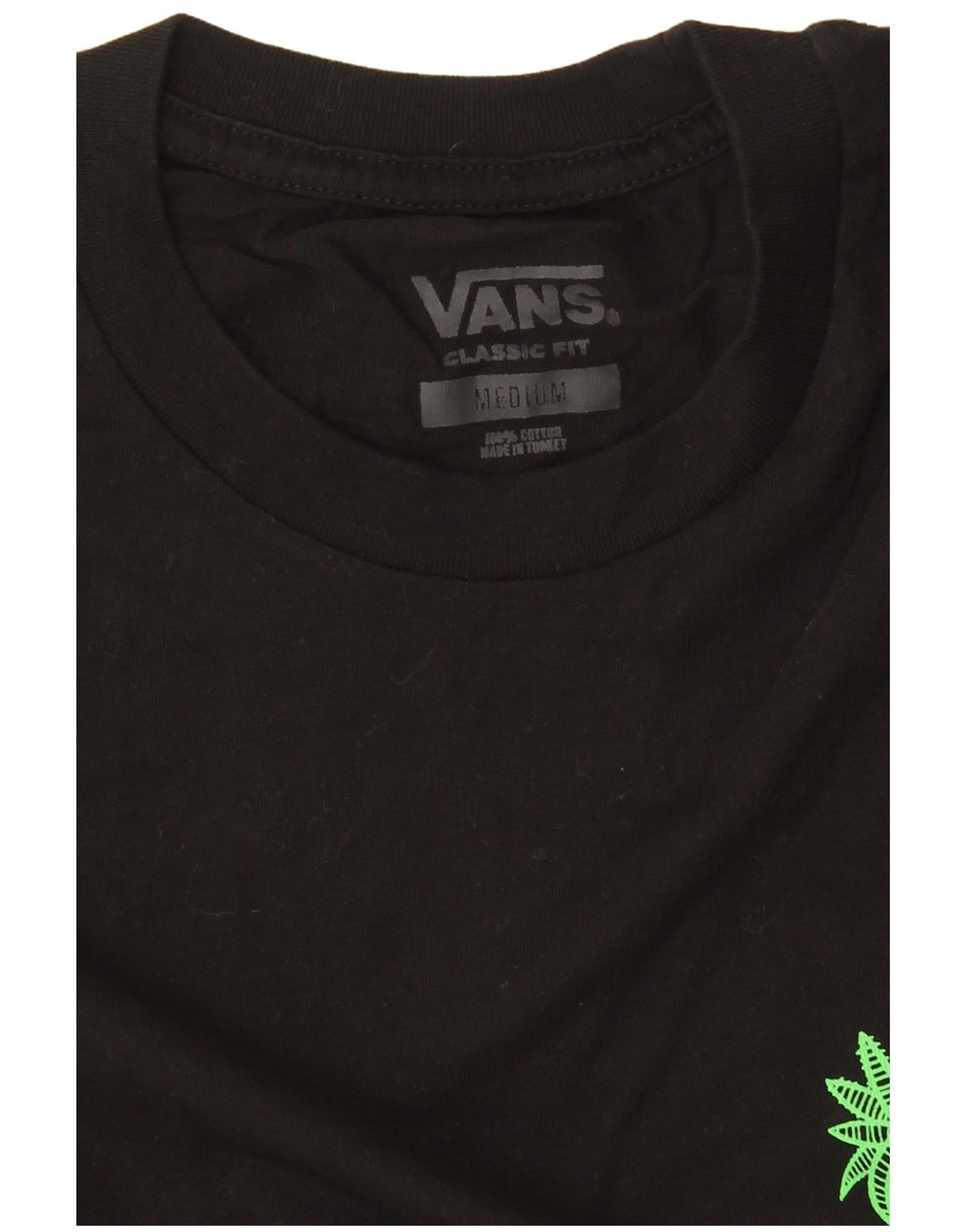 Camiseta Vans Masculina Classic Fit Graphic Top Médio Algodão Preto