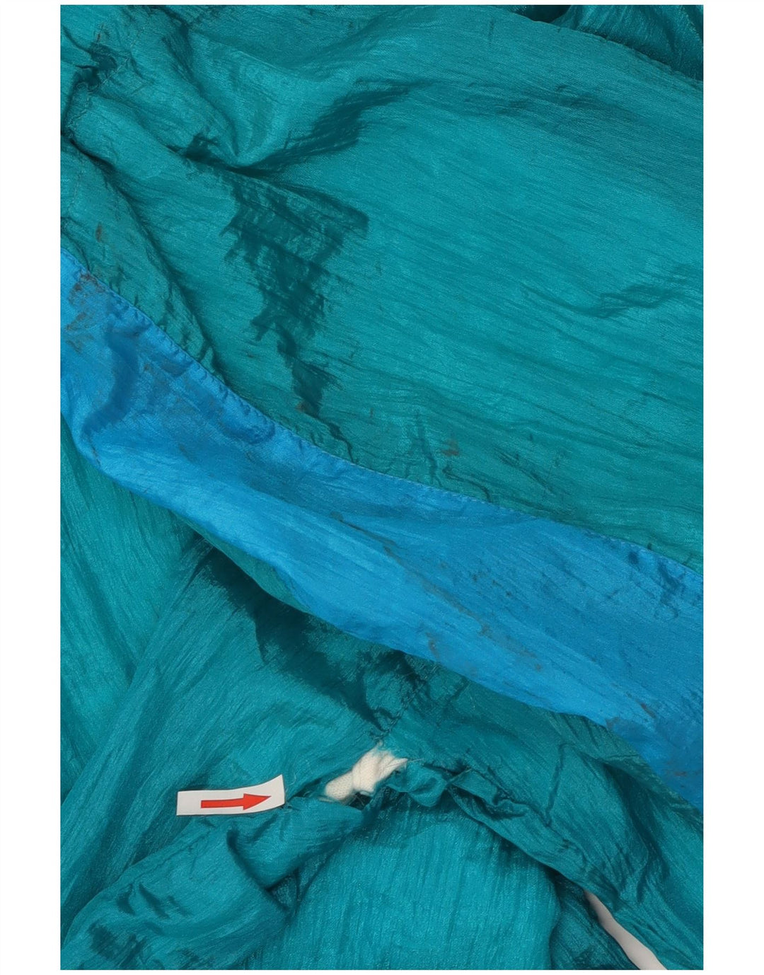 Fato de treino completo masculino vintage XL azul Colourblock Nylon