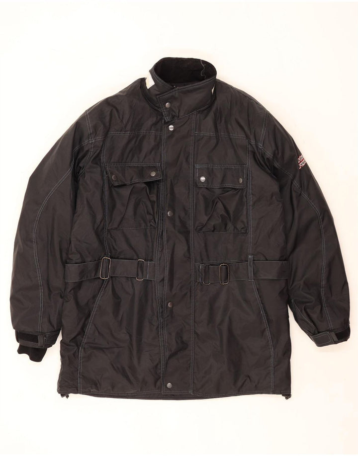 Jaqueta Oxford Mens Racer Reino Unido 42 XL Preto Nylon