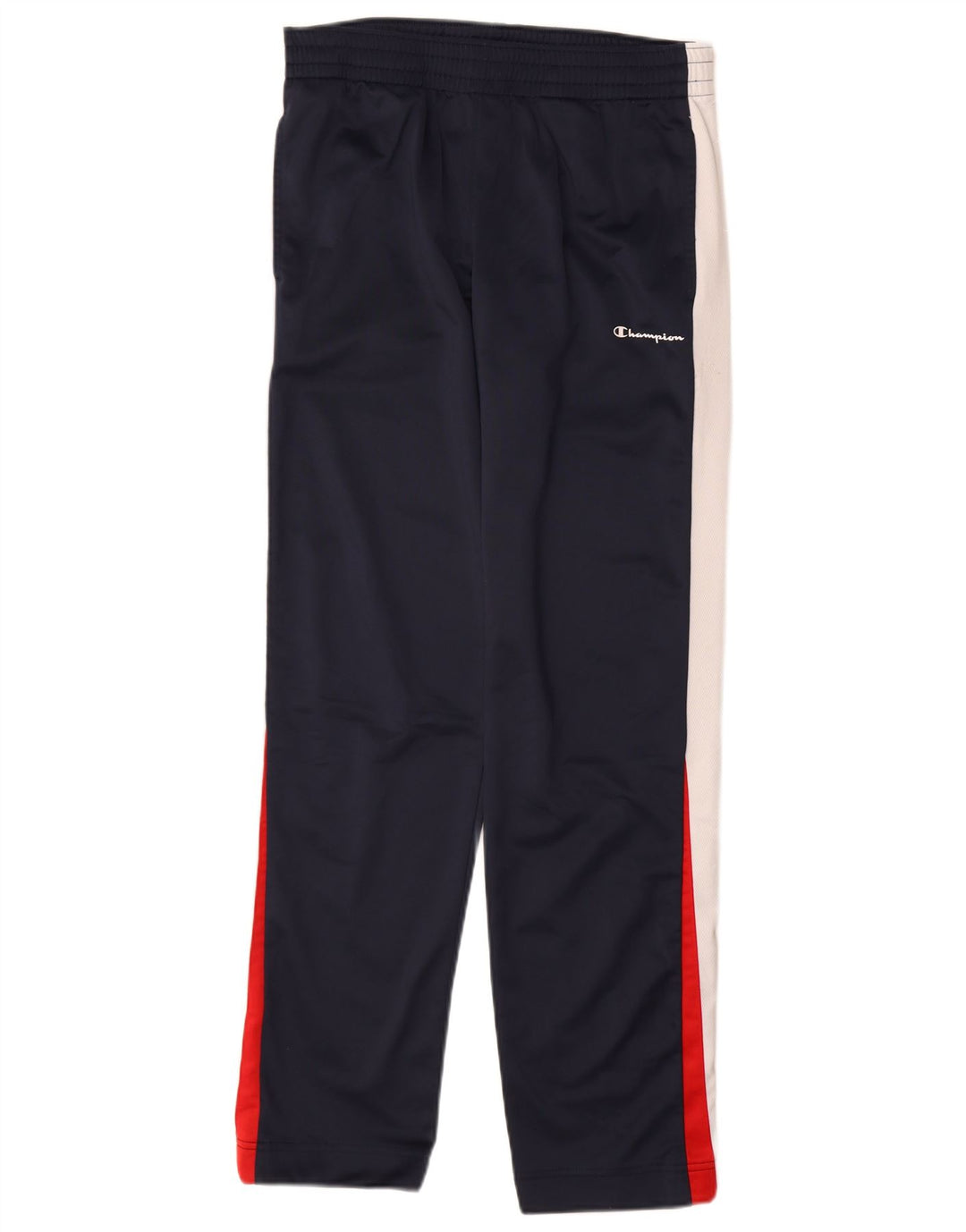 Calça de treino masculina Champion grande poliéster colorblock azul marinho