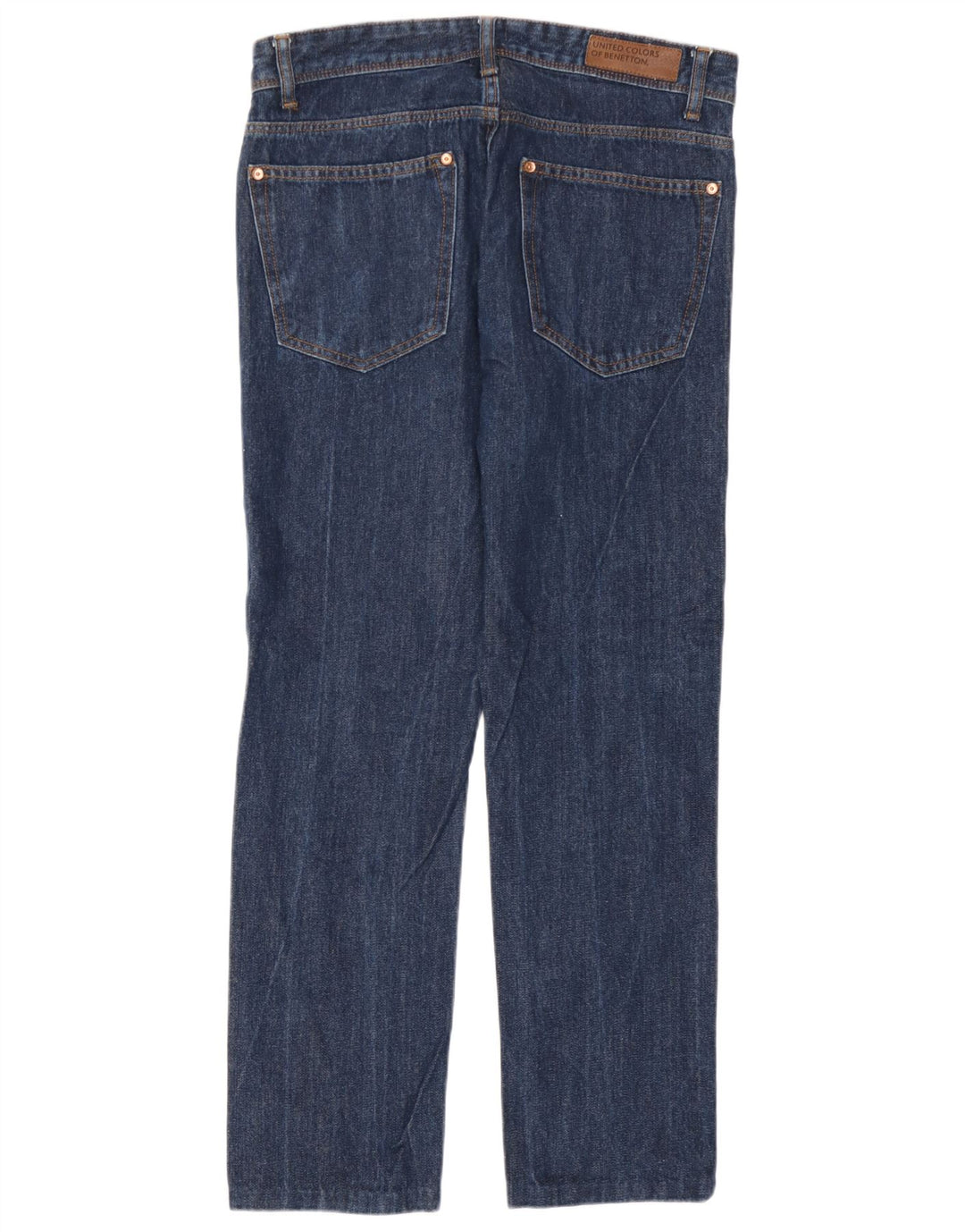 Benetton Calça Jeans Reta Masculina W32 L29 Azul