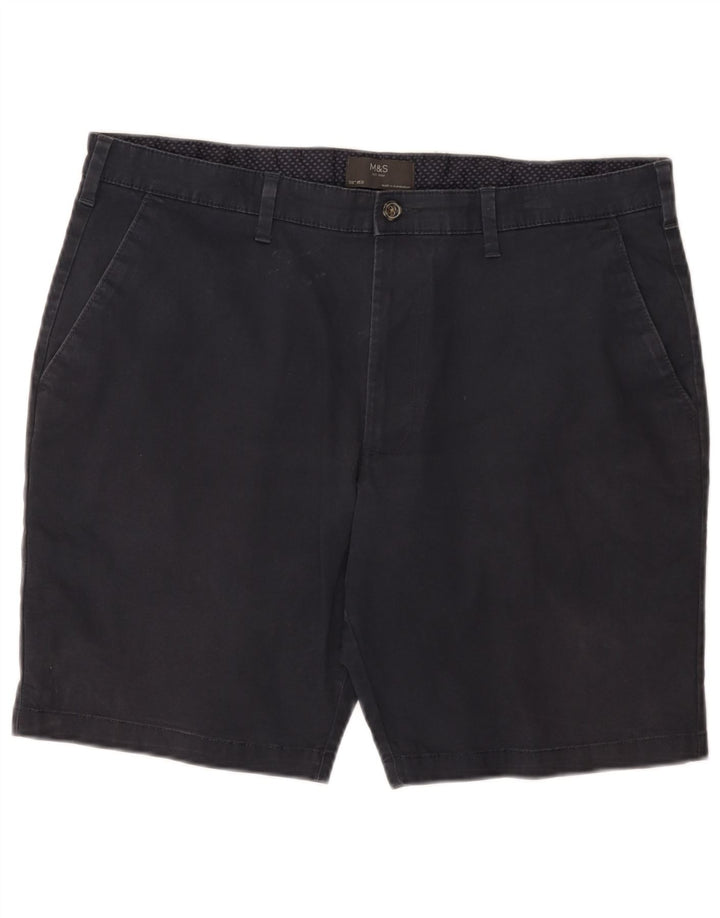 Shorts Chino Masculino Marks & Spencer W38 XL Azul Marinho Algodão