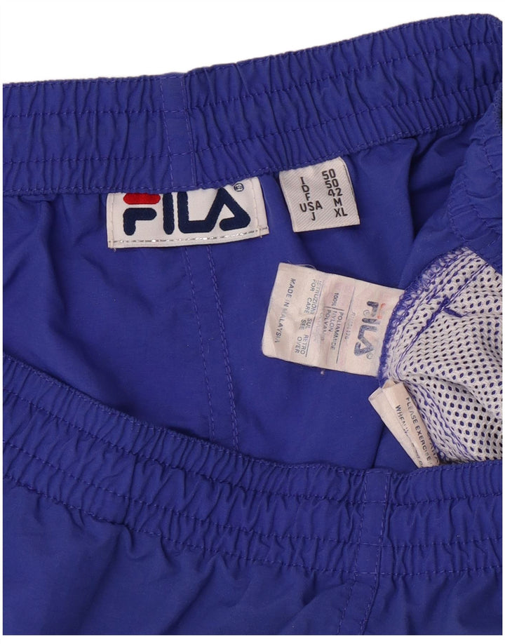 FILA Mens Sport Shorts IT 50 Grande Azul Poliamida