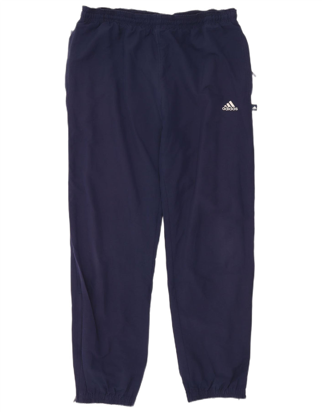Calça de treino masculina Adidas Joggers grande poliéster azul marinho