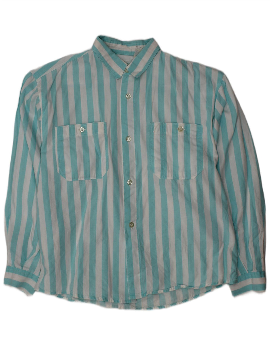 Camisa BENETTON Menino 7-8 Anos Listrado Azul Médio