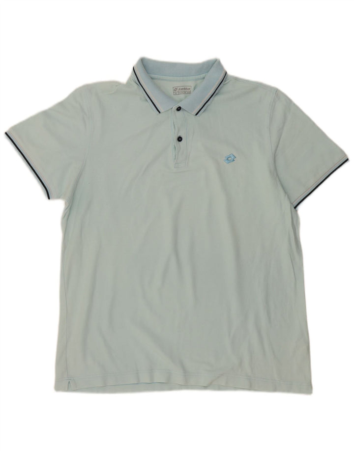 Camisa polo masculina LOTTO 2XL algodão azul