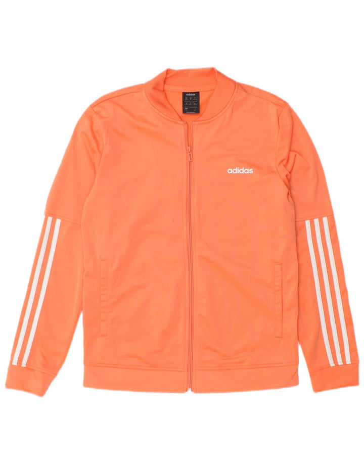 ADIDAS Womens Full Tracksuit UK 12/14 Médio Laranja Poliéster