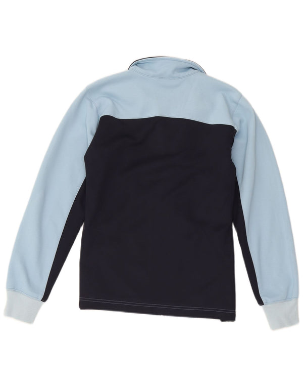 Adidas Womens Tracksuit Top Jacket UK 12 Médio Azul Marinho Colourblock