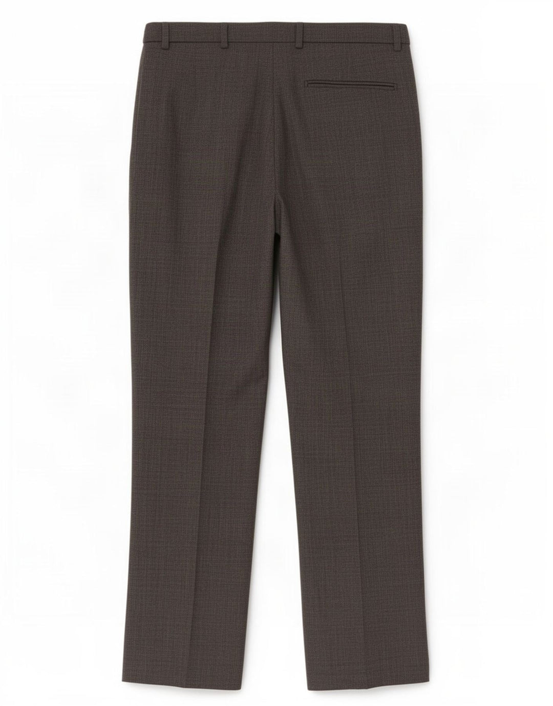 Calça masculina de ajuste regular Marks & Spencer W34 L29 lã cinza