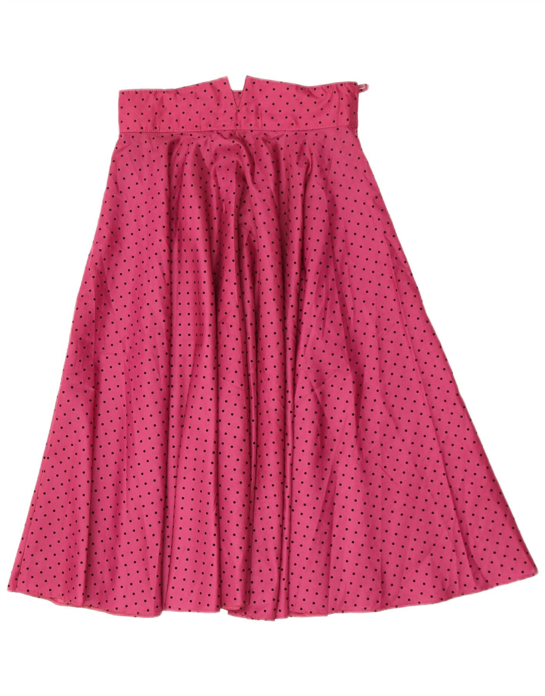 Saia vintage feminina linha A W30 médio rosa manchado
