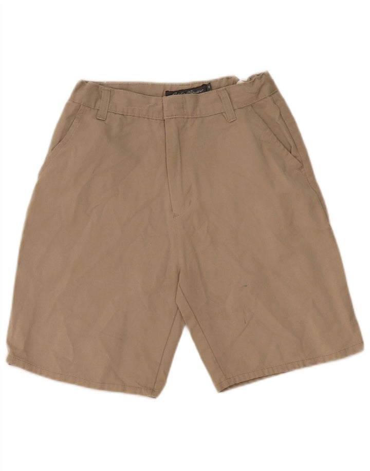 EDDIE BAUER Meninos Chino Shorts 15-16 Anos W26 Algodão Bege