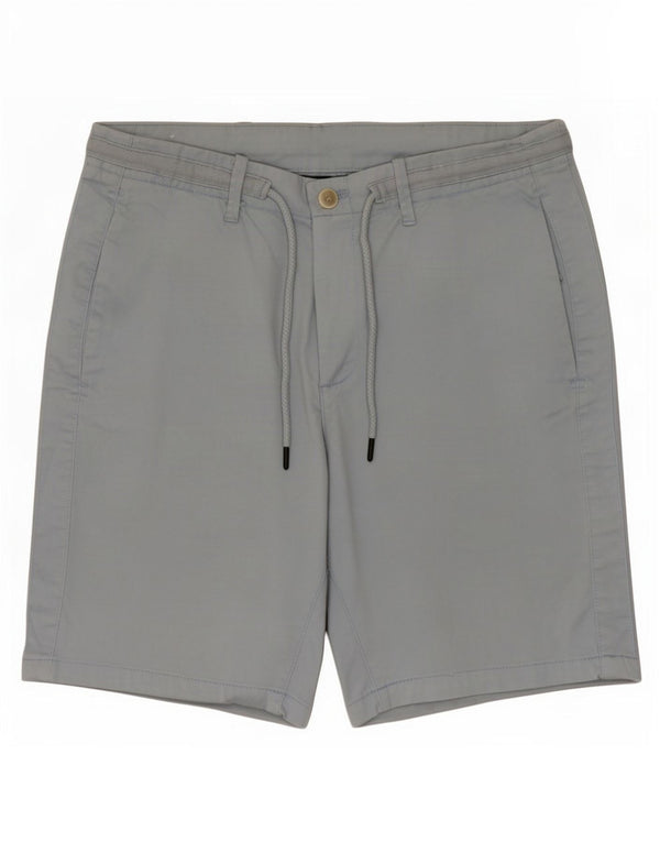 Zara Mens Chino Shorts EU 40 Grande W32 Azul Algodão