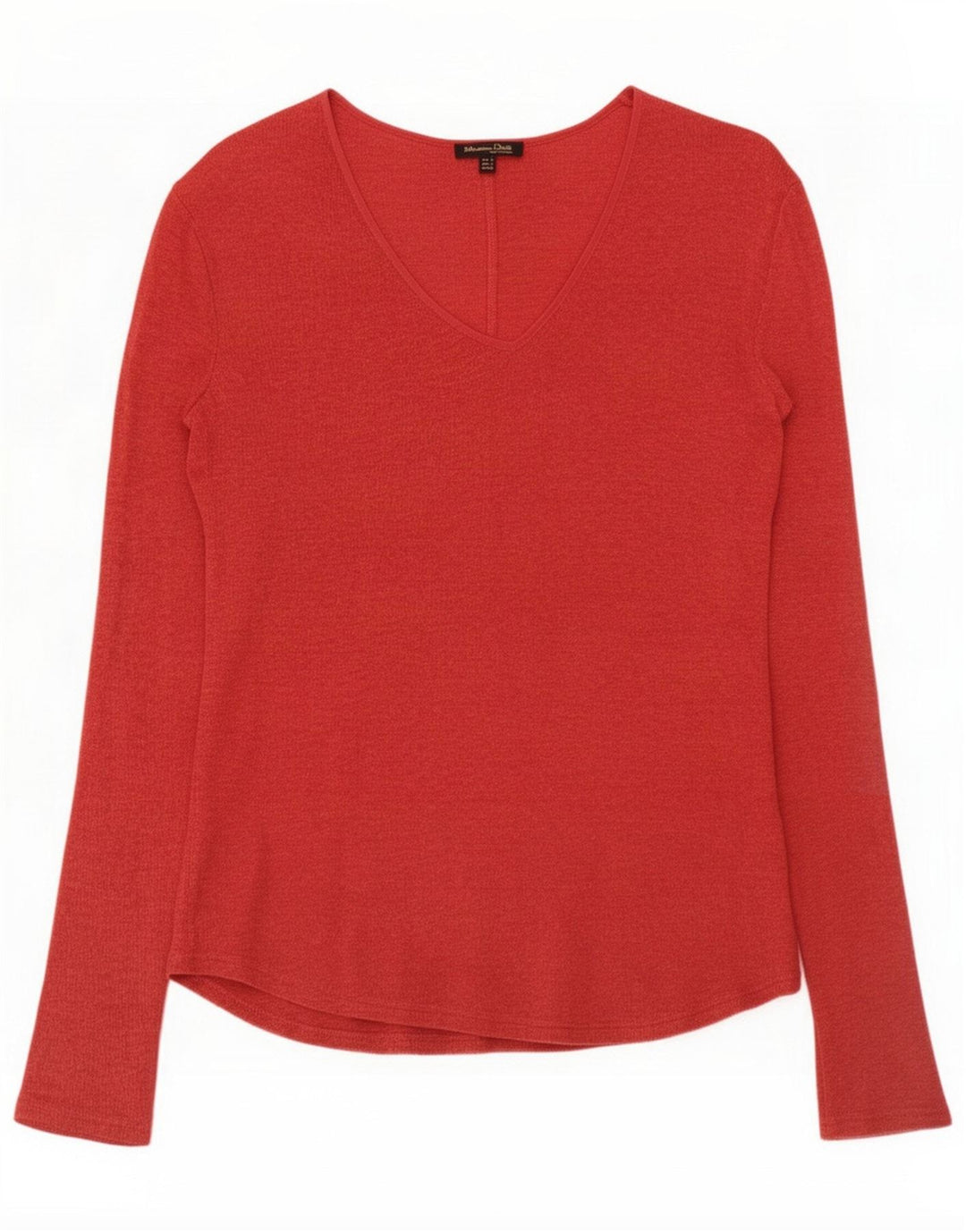 Top feminino Massimo Dutti manga comprida Reino Unido 10 pequeno vermelho