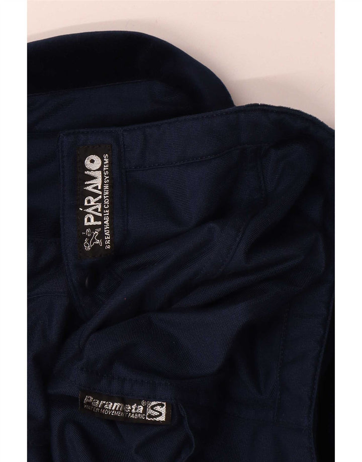 Camisa feminina de veludo grande Paramo Reino Unido 10 pequena azul marinho