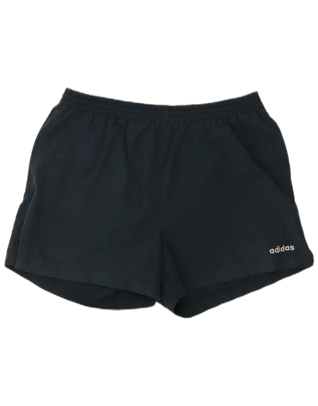 Shorts esportivos masculinos Adidas grandes poliéster azul marinho