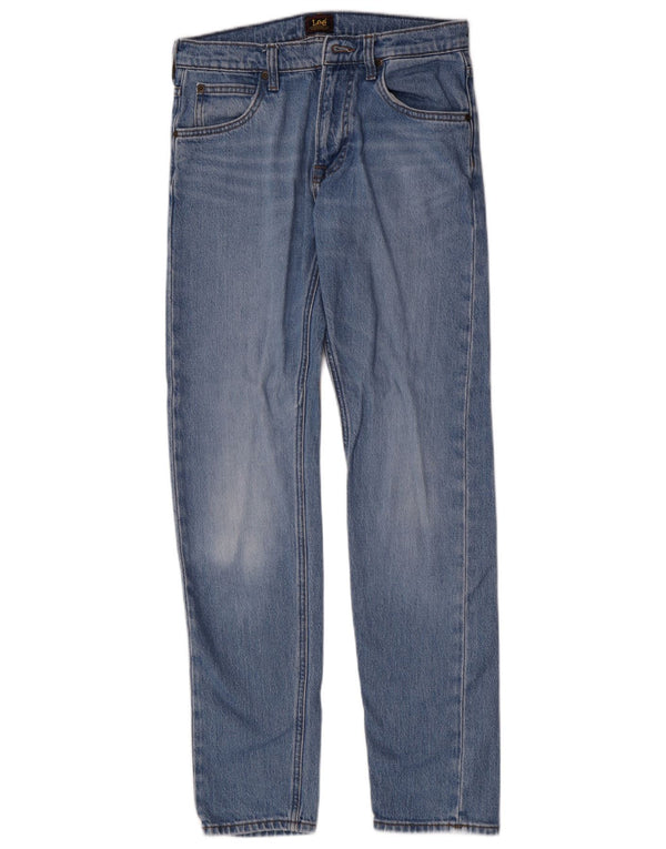 Lee Mens Rider Slim Straight Jeans W28 L32 Azul Algodão