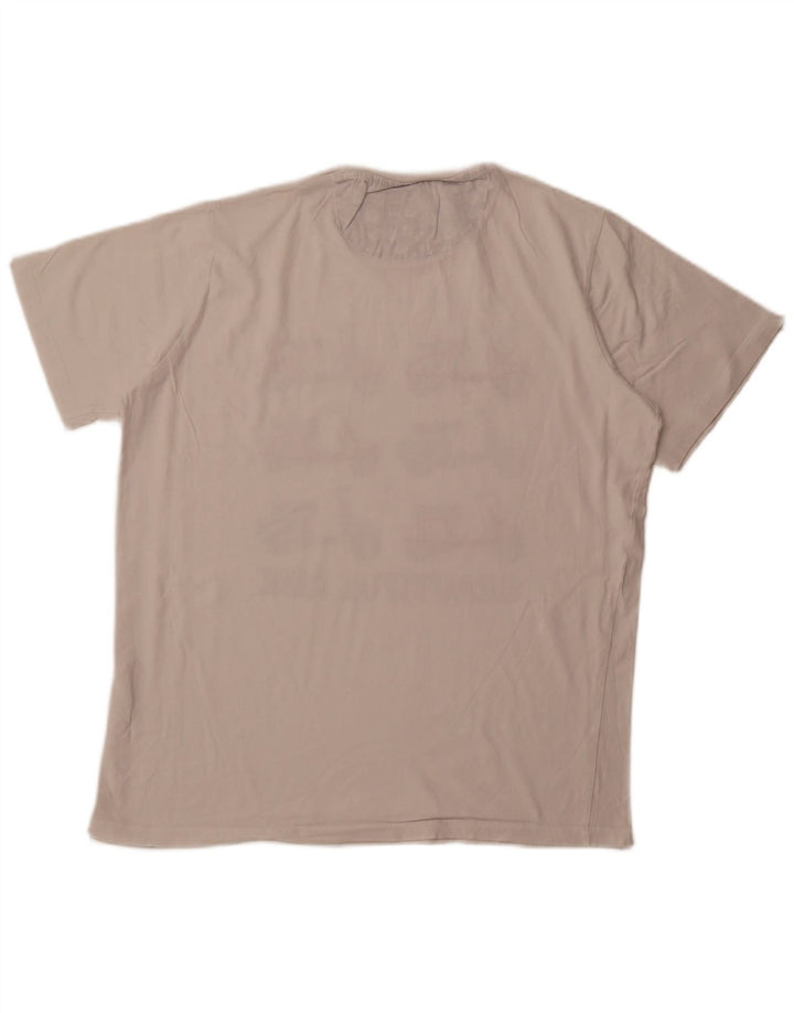 Camiseta masculina gráfica CARRERA Top XL algodão branco