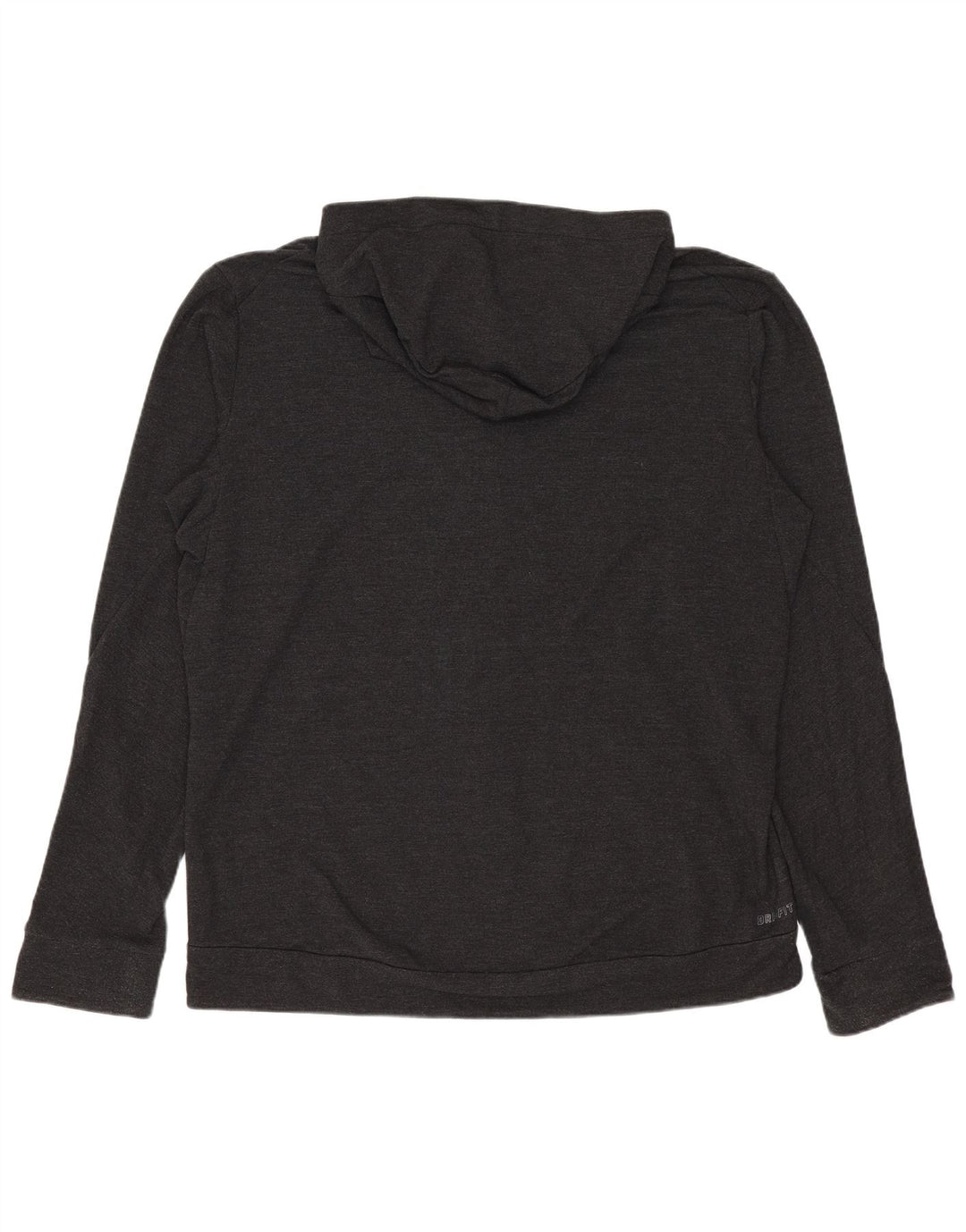 Suéter Nike Masculino Dri Fit Zip com Capuz Grande Rayon Cinza